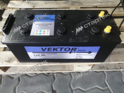 Аккумулятор Vektor Plus 6СТ-190 евро.конус - фото 2
