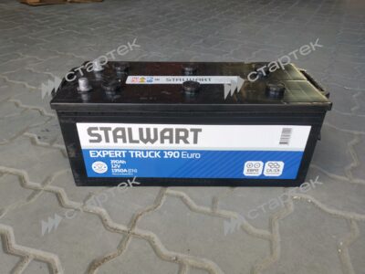 Аккумулятор STALWART EXPERT TRUCK 6ст-190 евро.конус/болт - фото 2