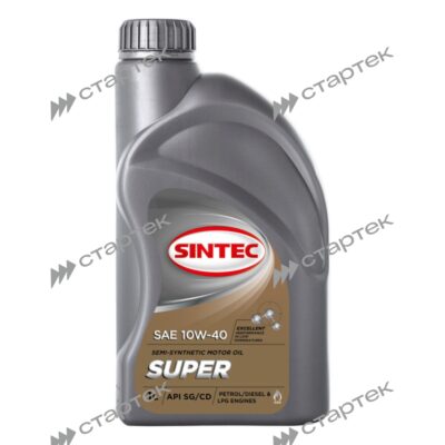Масло моторное SINTEC SUPER SAE 10W40 API SG/CD (1л) (подакциз)