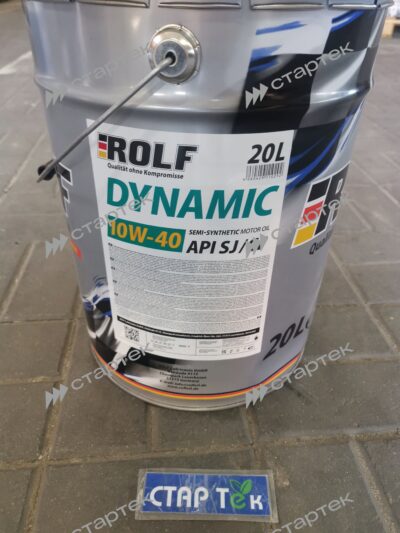 Масло мотор. ROLF Dynamic SAE 10W40 API SJ/CF (20 л) - фото 2