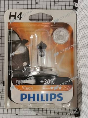 Автолампа  H4 12V-60/55W 12342PRB1 Vision (Philips)